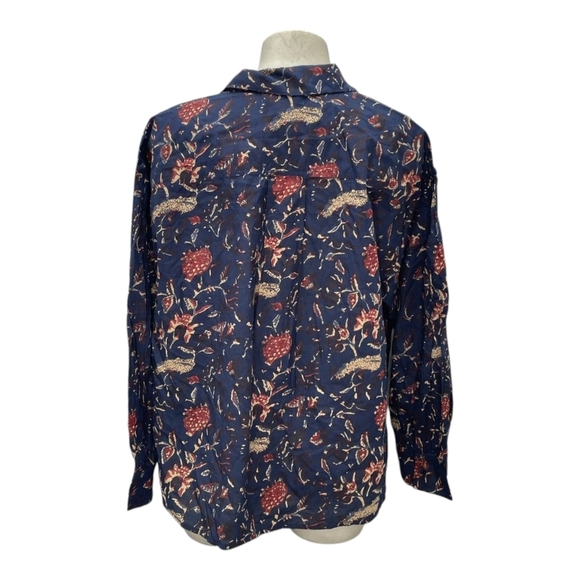 APIECE APART Kira Blousy floral-print organic cotton blouse Size Large - Picture 2 of 10